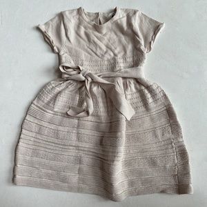 Mayoral Angora Knit Tie Waist Sweater Dress